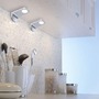 Přisazená - PN 1157-21-2 AMON LED skříňková svítidla 2ks sada stříbrná s funkcí stmívání 3000K - PAUL NEUHAUS - foto 2
