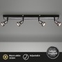 Bodová - BRI 2927-044 LED bodové svítidlo, 64 cm, 4x GU10, 4,9 W, 460 lm, antická stříbrná - BRILONER - foto 2
