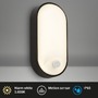 Nástěnná - BRILO 3830015 Ruch LED venkovní nástěnné svítidlo, pohybové čidlo, IP65, černá - BRILO - foto 2