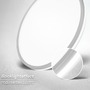 Kruhová - BRILO 3836014 Pulap A LED stropní svítidlo, třída A, přímé a nepřímé osvětlení, matný chrom - BRILO - foto 2