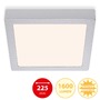 Hranatá - BRI 7118-014 LED stropní svítidlo, 22,5 cm, 16,5 W, matný chrom - BRILONER - foto 2