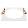 Pojistky, baterie, startéry - LA 1006154 Numinos® XL montážní rámeček hranatý 240/180 mm bílý - BIG WHITE (SLV) - foto 2