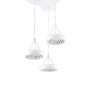 Kruhová - NV 17320201 Závěsné svítidlo LUMI zvenku matný bílý hliník a křišťál uvnitř LED 36W 3000K IP20 - NOVA LUCE - foto 2