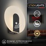 Nepřímé osvětlení - BRI 3889015 Taro nástěnné svítidlo - 2,5W, 100lm, bezdrátové, LED, s pohybové čidlo, černá - BRILONER - foto 2