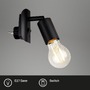 Bodová - BRI 2602015 Svítidlo do zásuvky 9,5 cm 1x E27 25W černá (starý kód: BRI 2602-015) - BRILONER - foto 2