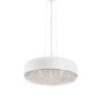 Kruhová - NV 8502962 Závěsné svítidlo LYON matný bílý hliník a křišťál G9 6x5W 230V IP20 bez žárovky - NOVA LUCE - foto 2