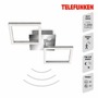 Hranatá - TF 318508TF TELEFUNKEN LED stropní svítidlo s čidlem, 47 cm, 12 W, chrom-hliník - BRILONER - foto 2