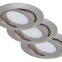 Kruhová - BRI 7283-032 3ks sada LED vestavné svítidlo, pr. 10,6 cm, 4,8 W, matný nikl - BRILONER - foto 2