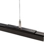 Lišty a příslušenství - IMPR 720035 Deko-Light 1-fázový kolejnicový systém, D One závěsný držák 3m lanko, černá RAL 9011 120 mm - foto 2