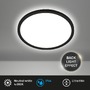 Kruhová - BRI 3820415 Pulap LED svítidlo do koupelny, krytí proti vodě, přímé a nepřímé osvětlení, černá - BRILONER - foto 2