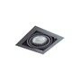 Hranatá - AZZ AZ2869 Stropní zápustné bodové svítidlo Azzardo Nova 1 black/black AZ2869 GU10+ADAP111/ES111 1x40/1x50W IP20 19,5cm černé - AZZARDO - foto 2