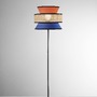 Stojací lampy - FAN I-GAZEBO-PT-AB Stojací lampa Gazebo oranžová + modrá + ratan, 1 x E27, pr. 40 x 145 cm - FANEUROPE - foto 2