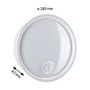 Nástěnná - P 94699 LED venkovní nástěnné svítidlo Platomo pohybové čidlo IP44 kruhové 180mm 3000K 14,5W 230V bílá umělá hmota - PAULMANN - foto 2