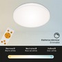 Kruhová - BRILO 7377-016 Bezrámečkový LED panel, pr. 30 cm, 1600 lm, 12 W, bílé - BRILO - foto 2