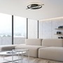 Kruhová - LD 14130-18 KORSA LED stropní svítidlo černé moderní design paměťová funkce SimplyDim 3000K - JUST LIGHT - foto 2