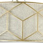 Kruhová - M H223-PL-05-G Stropní svítidlo Messina 5x60W látka zlatá kov designové - MAYTONI - foto 2