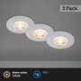 Kruhová - BRI 7044-034 LED vestavná svítidla, pr.9 cm, 3x LED, 5 W, 480 lm, matný chrom - BRILONER - foto 2