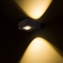 Nástěnná - RED R12832 KORSO II nástěnná černý elox 230V LED 2x3W 120° IP54 3000K - RED - DESIGN RENDL - foto 2
