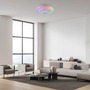 Kruhová - LD 14623-16 LED stropní svítidlo s ventilátorem BRANDA bílé RGB CCT, RGB/3000-6500K - JUST LIGHT - foto 2