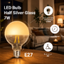 E27 - LED žárovka G95 E27 Half Silver Glass - foto 2