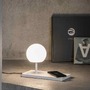 Stolní lampy dekorační - FARO 01007A Svítidlo NIKO RIGHT BASE GLASS bílá stolní lampa - FARO - foto 2