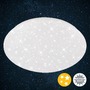 Kruhová - BRILO 3320-016 LED stropní svítidlo hvězdné nebe, pr. 28 cm, 12 W, bílé - BRILO - foto 2