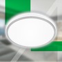Kruhová - BRILO 3836014 Pulap A LED stropní svítidlo, třída A, přímé a nepřímé osvětlení, matný chrom - BRILO - foto 2