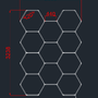 Lineární LED světla - Hexagon SET Lights 11HEXS 385W s příslušenstvím - foto 2