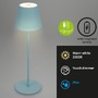 Na stůl - BRILO 7438-010 LED nabíjecí stolní lampa 38 cm 2,6W 280lm tyrkysová - BRILO - foto 2