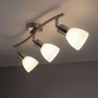 Bodová - LD 11953-55 KARO Stropní svítidlo, barva ocel, 3x E14, skleněné stínidlo, IP20 - LEUCHTEN DIREKT / JUST LIGHT - foto 2