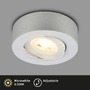 Bodová - BRI 7991014 LED vestavné / přisazené bodové svítidlo – pr.90mm, 5W, 230V, teplá bílá, nastavitelné, matný chrom - BRILONER - foto 2