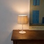 Stolní lampy dekorační - FARO 64316-35 SAMBA bílá/skládaná béžová mini stolní lampa - FARO - foto 2