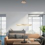 Kruhová - LD 15394-60 RITUS LED závěsné svítidlo matná mosaz kruhové pr.60cm stmívatelné Switchmo teplá bílá krokově stmívatelné 3000K - LEUCHTEN DIREKT / JUST LIGHT - foto 2