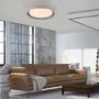Kruhová - LD 14368-15 SATI LED stropní svítidlo šedá průměr 43cm paměťová funkce krokově stmívatelné 3000K - JUST LIGHT - foto 2