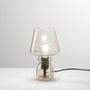 Stolní lampy dekorační - FAN I-GLEAM-L-AMB Stolní lampa Gleam jantarová, patice E27, 15 x 25 cm - FANEUROPE - foto 2