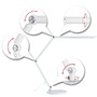 Stolní lampy dekorační - P 78911 LED stolní lampa na psací stůl FlexBar bílá 10,6W WhiteSwitch 3.000K - PAULMANN - foto 2