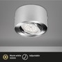 Bodová - BRI 7121014 LED přisazené svítidlo, pr. 9 cm, 5 W, stříbrná (starý kód: BRI 7121-014) - BRILONER - foto 2