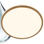 Kruhová - BRI 3870014 Acorus W stropní svítidlo pr.28 cm - 12W, 1200lm, LED, IP44, teplá bílá, bílé/dřevo - BRILONER - foto 2