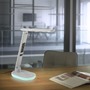 Stolní lampy pracovní - LD 11018-16 TINA LED stolní lampa bílá dotykový stmívač nabíjení telefonu bezdrátově i USB 3000-5000K - JUST LIGHT - foto 2