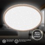 Kruhová - BRILO 7654011 Slim svítidlo LED panel pr.37,5 cm - 22W, 3000lm, hvězdné nebe, neutrální bílá, béžová - BRILO - foto 2