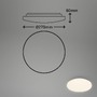 Kruhová - BRILO 3756316 LED stropní svítidlo 6 cm 12 W 1250 lm bílé - BRILO - foto 2