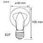 E27 - P 29253 Eco-Line Filament 230V LED žárovka E27 8,2W 3000K stmívatelné čirá - PAULMANN - foto 2