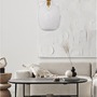 Koule - NV 9236630 Závěsné svítidlo CINZIA čiré sklo bílý kabel mosazný zlatý kov E27 1x12W 230V IP20 bez žárovky - NOVA LUCE - foto 2