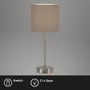 Stolní lampy dekorační - BRILO 7002011 Stolní lampa, max. 25 W, 38,5 cm, taupe (starý kód: BRILO 7002-011) - BRILO - foto 2