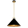 Kónická - HVLG 289-41-CE Závěsné svítidlo CHARM kov/sklo černá/zlatá/opál E27 1x100W - HUDSON VALLEY (Corbettt) - foto 2