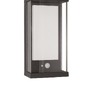 Solární - NV 9120711 Venkovní nástěnné svítidlo BAY antracitový hliník čiré sklo a akrylový difuzor LED 1.5W 3000K 3.7V 87st. IP65 solární / vypínač na těle / pohybové čidlo - NOVA LUCE - foto 2