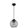Koule - NV 9009241 Závěsné svítidlo MIDORI matný černý kov a světle šedé sklo E27 1x12W 230V IP20 bez žárovky - NOVA LUCE - foto 2