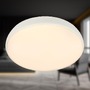 Kruhová - BRILO 3876016 Nikan stropní svítidlo pr.28,5 cm - 22W, 2300lm, LED, stmívatelné, CCT, dálkový ovladač, bílé - BRILO - foto 2