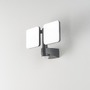 Reflektory - FAN LED-SAT-20 Venkovní reflektor LED SAT antracit plast 2x10 W 2400 lm 4000 K IP54 se senzorem 23x33x13,35 cm - FANEUROPE - foto 2