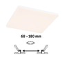 Koupelnová - P 79949 VariFit LED vestavné svítidlo Veluna Edge IP44 hranaté 200x200mm 3000K bílá stmívatelné - PAULMANN - foto 2